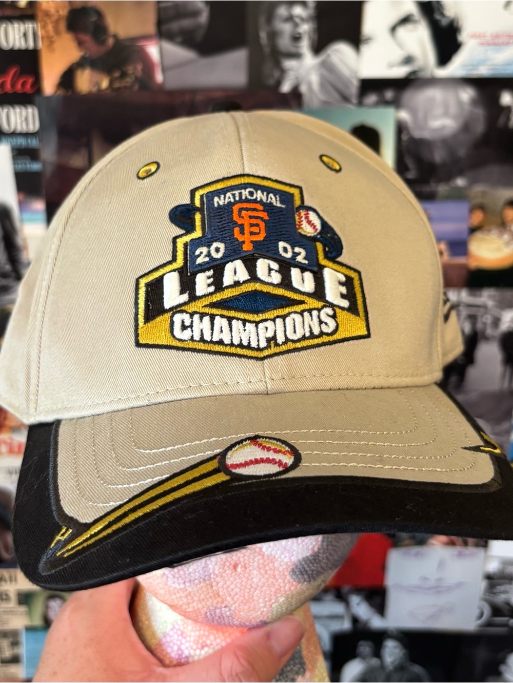 New Era Beige and Black San Francisco Giants League Champions Cap
